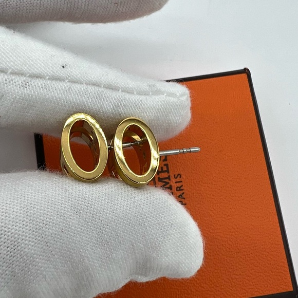 Authentic Hermes Mini Pop H earrings - Picture 10 of 15